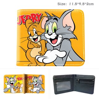 Foto 2 | Foto 2 | Monedero Monedero De Piel Con Doble Pliegue Anime De Tom Y Jerry - Venta Internacional.
