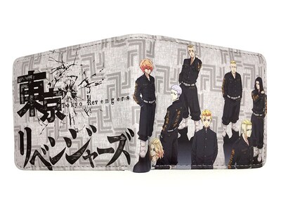 Foto 1 | Foto 1 | Billetera Corta Con Doble Pliegue En Piel Estilo Anime De Tokyo Mikey - Venta Internacional.