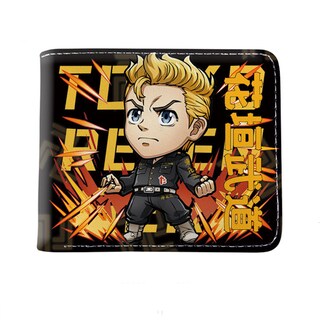 Foto 1 | Foto 1 | Billetera Corta Con Doble Pliegue En Piel Estilo Anime De Tokyo Mikey - Venta Internacional.
