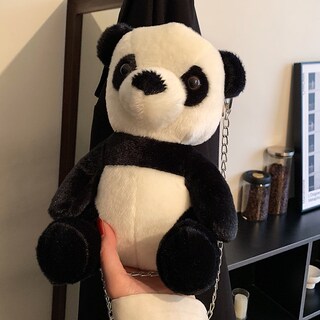 Foto 5 | Foto 5 | Bolso Bandolera Con Bandolera Furry Panda Daily Bandolera - Venta Internacional.