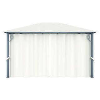 Foto 5 | Foto 5 | Gazebo Casafoyer Con Cortina 400x300 Cm Crema De Aluminio - Venta Internacional.