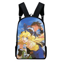 Mochila Escolar Sorcerous Stabbers Orphens Anime De 30 X 17 X 40 Cm - Venta Internacional.