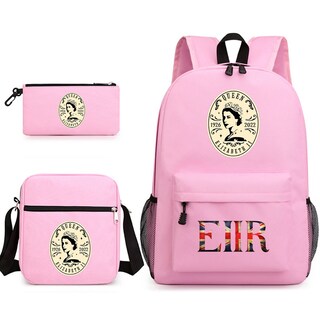 Foto 1 | Foto 1 | Juego De Mochilas Escolares Pink Queen Elizabeth 3 Piezas Para Niños - Venta Internacional.