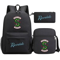 Set De Mochila Riverdales School 3 Unidades Con Bolsa De Hombro Y Funda Para Bolígrafos - Venta Internacional.