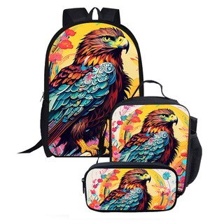 Foto 1 | Foto 1 | Set De Mochilas Eagles Anime School De 3 Piezas Con Bolsa De Almuerzo Y Bolsa Para Lápices - Venta Internacional.