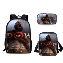 Set De Mochilas Kratos School De 3 Piezas Para Estudiantes - Venta Internacional.