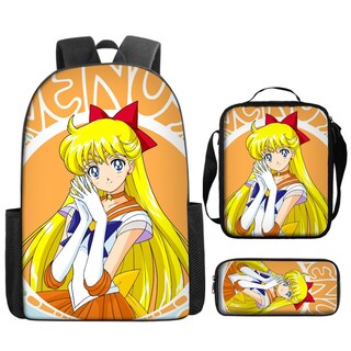 Foto 1 | Foto 1 | Set De Mochilas Sailors Moons Anime School De 3 Piezas Con Hombro - Venta Internacional.