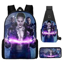 Juego De Mochilas Escolares Clown Jokers De 3 Piezas Para Niños - Venta Internacional.