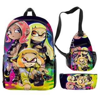 Foto 1 | Foto 1 | Set De Mochilas Splatoons Anime School 3 Unidades/lote Para Niños - Venta Internacional.