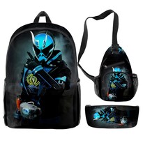 Set De Mochilas Kamens Riders Anime De 3 Piezas Para Niños Mochila Escolar - Venta Internacional.