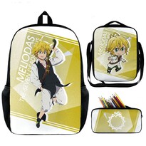 Set De Mochilas Sevens Deadly Sins Meliodas Anime Para Niños - Venta Internacional.