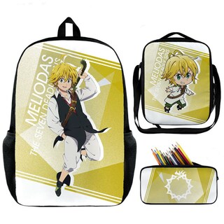 Foto 1 | Foto 1 | Set De Mochilas Sevens Deadly Sins Meliodas Anime Para Niños - Venta Internacional.