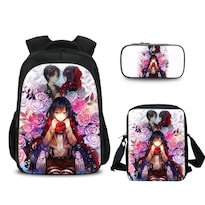 Set De Mochilas Attacks Titans Anime 3 Piezas Escolar Para Niños - Venta Internacional.