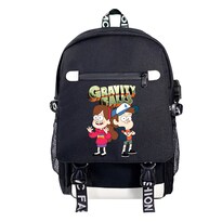 Mochila Escolar Gravitys Falls Kids De Algodón Y Poliéster - Venta Internacional.