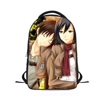 Mochila Attack Ons Titans Kids School Oxford 24 X 12 X 30 Cm - Venta Internacional.