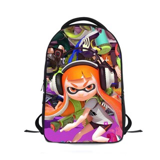 Foto 1 | Foto 1 | Mochila Escolar Infantil Splatoons Oxford Con Impresión 3d De 24 X 12 X 30 Cm - Venta Internacional.