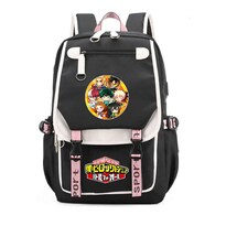 Mochila Mys Heros Academias Kids School Oxford 31x19x46 Cm - Venta Internacional.