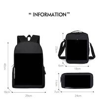 Set De Mochilas Bens 10 Bens Tennysons Anime School 3 Unidades/lote - Venta Internacional.