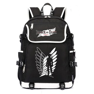 Foto 1 | Foto 1 | Mochila Escolar Attack On Titan Anime Para Niños De Algodón Y Poliéster - Venta Internacional.