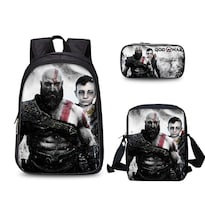 Juego De Mochilas Escolares Kratos De 3 Piezas Para Estudiantes - Venta Internacional.