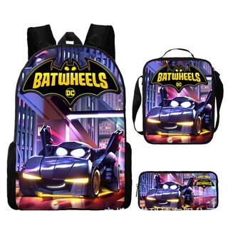 Foto 1 | Foto 1 | Set De Mochilas Batwheels Anime De 3 Piezas Para Niños Y Escuelas - Venta Internacional.