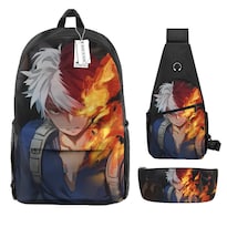 Set De Mochilas My Heros Academias Anime School 3 Unidades/lote - Venta Internacional.