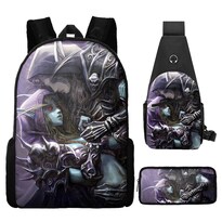 Set De Mochilas Escolares Sylvanas Windrunners 3 Unidades Para Niños - Venta Internacional.
