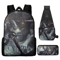 Set De Mochilas Escolares Sylvanas Windrunners 3 Unidades Para Niños - Venta Internacional.