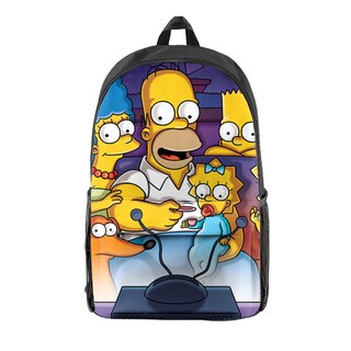 Foto 1 | Foto 1 | Mochila Escolar Infantil Simpsons Oxford Impresa En 3d De 29 X 16 X 42 Cm - Venta Internacional.