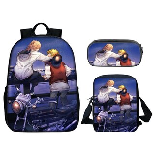 Foto 1 | Foto 1 | Juego De Mochilas Escolares Mikey De 3 Piezas Con Bolsa De Hombro Y Estuche Para Lápices - Venta Internacional.