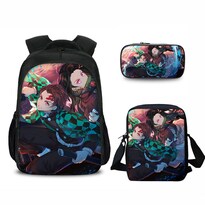 Set De Mochilas Kimetsu No Yaiba Anime School De 3 Piezas - Sho - Venta Internacional.