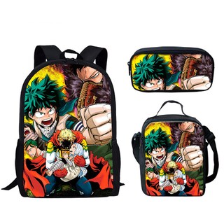 Foto 1 | Foto 1 | Set De Mochilas My Heros Academias Anime 3 Piezas Kids School B - Venta Internacional.