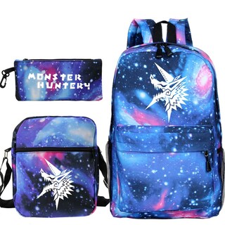 Foto 1 | Foto 1 | Set De Mochilas Monsters Hunterys Satchel Anime School Mochila - Venta Internacional.