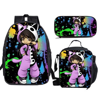 Foto 1 | Foto 1 | Set De Mochilas Aphmaus Anime School De 3 Piezas Con Bolsa De Almuerzo Y Bolsa Para Lápices - Venta Internacional.