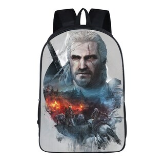 Foto 1 | Foto 1 | Mochila Para Estudiantes Escolares Geralt Of Rivia's Children Negra - Venta Internacional.