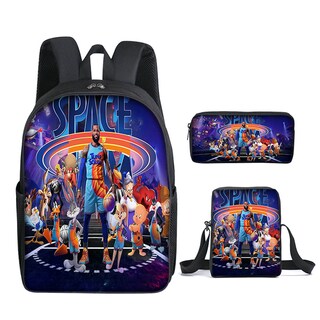 Foto 1 | Foto 1 | Set De Mochilas Spacejam Basketball School 3 Unidades Para Niños - Venta Internacional.