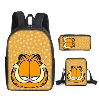 Foto 1 | Foto 1 | Mochila Escolar Garfields Anime Juego De 3 Piezas Para Niños - Venta Internacional.