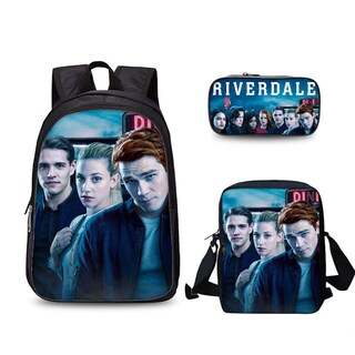 Foto 1 | Foto 1 | Set De Mochila Riverdales School 3 Unidades Con Bolsa De Hombro Y Funda Para Bolígrafos - Venta Internacional.