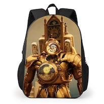 Mochila Titans Clocks Anime School Poliéster 30x16x40 Cm - Venta Internacional.