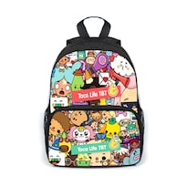 Mochila Escolar Toca Bocas Anime Kids Children Poliéster - Venta Internacional.