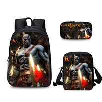 Juego De Mochilas Escolares Gods Of Wars Mochila De Nailon 3 Unidades - Venta Internacional.