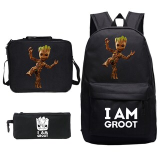 Foto 1 | Foto 1 | Set De Mochilas Escolares I Am Groot Galaxy Baby Groot 3 Unidades - Venta Internacional.