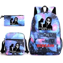 Set De Mochilas Ghostface Anime School De 3 Piezas Con Bolsa De Hombro - Venta Internacional.