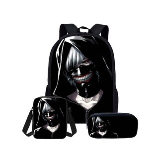 Foto 1 | Foto 1 | Set De Mochilas Escolares Tokyos Ghouls De 3 Piezas Para Niños - Venta Internacional.