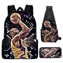 Set De Mochilas Escolares Kobes Bryansts Anime Para Niños - Venta Internacional.