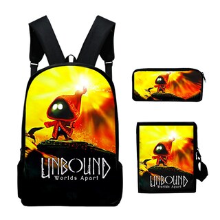 Foto 1 | Foto 1 | Set De Mochilas Unbound Worlds Apart Anime School 3 Piezas - Venta Internacional.