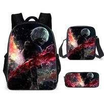 Set De Mochilas Escolares Tokyos Ghouls De 3 Piezas Para Niños - Venta Internacional.