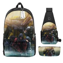 Mochila Escolar Borderlands Anime Juego De 3 Piezas Para Niños - Venta Internacional.