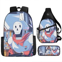 Set De Mochilas Undertales Anime School 3 Unidades/lote Para Niños - Venta Internacional.