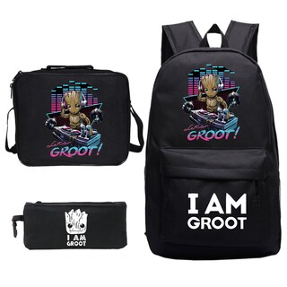Foto 1 | Foto 1 | Set De Mochilas Escolares I Am Groot Galaxy Baby Groot 3 Unidades - Venta Internacional.